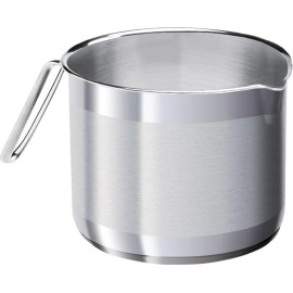 Garnek do mleka 14cm 1,6L, stalowy, indukcja - CITY 440414 SSW